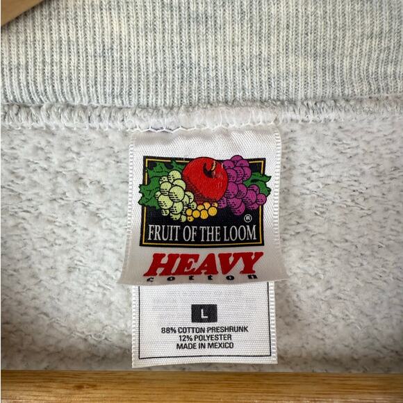 VTG 90s Mount Rushmore Sweatshirt Sz L Gray South Dakota USA Monument - Picture 4 of 6